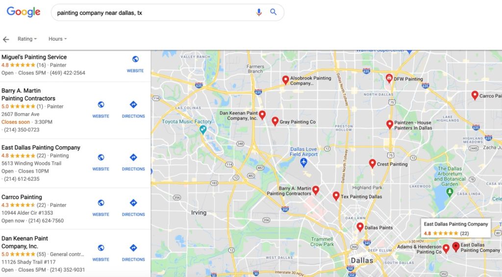Local Google Map